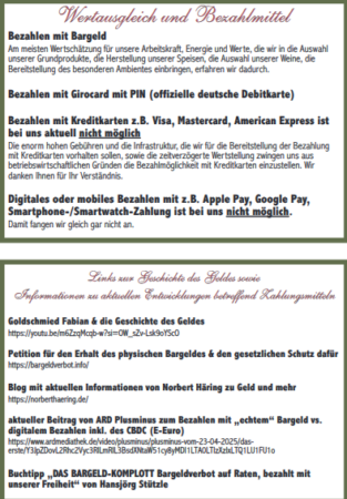 Flyer von Landgasthof Paulus