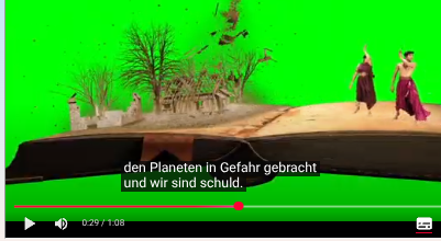 Screenshot des Auftaktvideos eines Unesco-Kurses zum Klimawandel